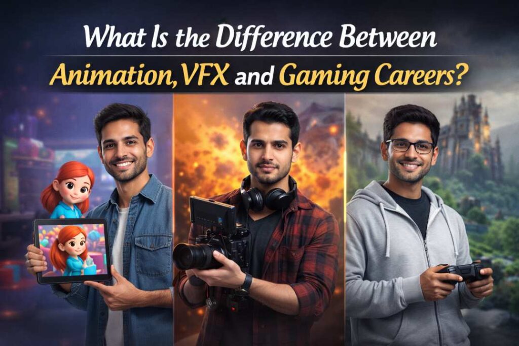 animation VFX gaming career difference