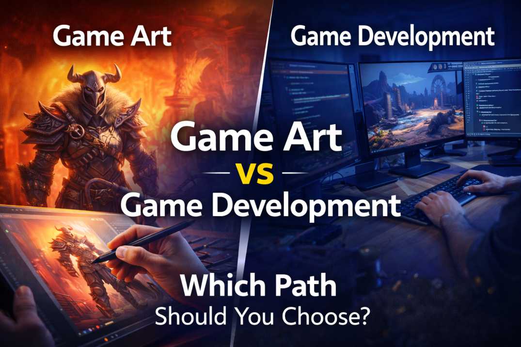 game art vs game development course