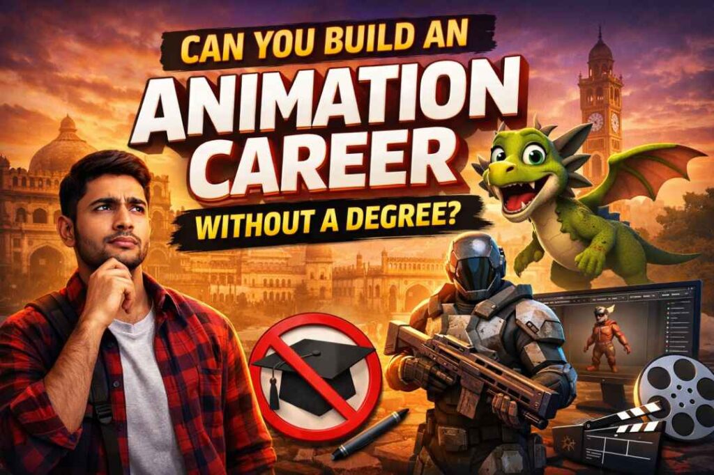 animation career without degree in Lucknow